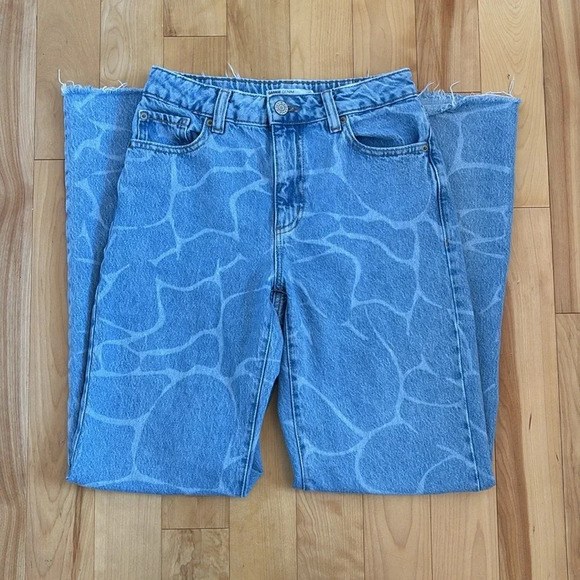 GARAGE | Wide Leg Jean - Ocean Blue - Picture 7 of 7